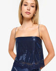 Marceli Sequin Camisole in Dark Mirage