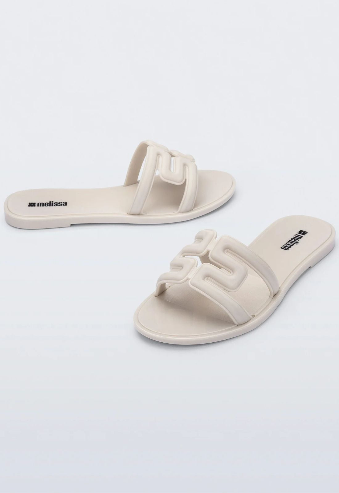 M Slide Sandal in Light Beige