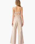 Natali Bull Denim Pant in Oat