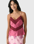 Brimsley Top in Deep Rose