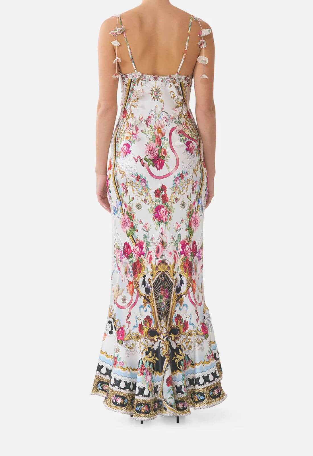 V-Neck Slip Dress in Torero Libertine