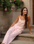 Olivia Tank Top and Pants Set in Blush Pink