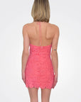 Dory Short Dress in Coral