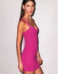 Bandage Dress in Wild Pink