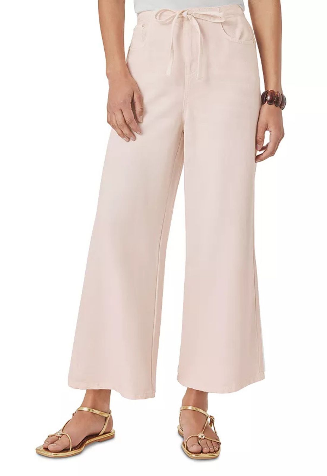 Lounge Denim Cropped Pant in Rose Petal