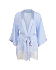 Lace Applique Robe in Cloud