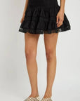 Hortens Short Skirt in Black