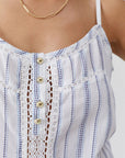 Kelly Dress in Blue Stripes