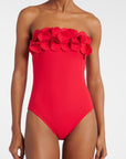 Tess Bandeau One Piece in Cherry