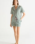 Essentiel Short Pj Set in Vert