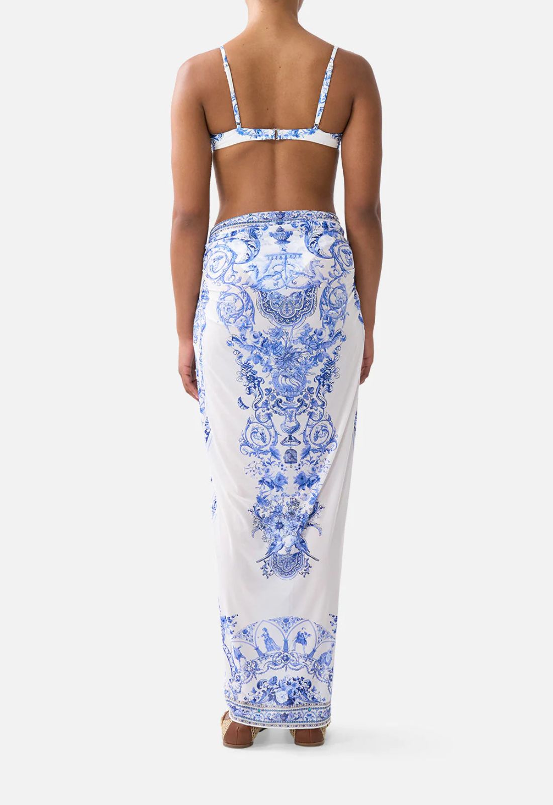 Multi Wear Long Sarong in Ceramic Panoramic