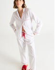 Essentiel Long Pj Set in Multi Stripe