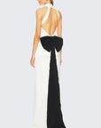 Sans Faff Bristol Bow Evening Dress in All Black