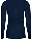 Plaisir Caresse Long Sleeve Shirt Manche in Pierre Blue