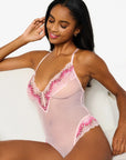 Amalia Bodysuit in Pink Lilly