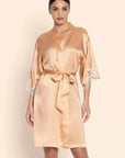 Splendeur Soie Robe in Peche