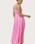 Talia Linen Dress in Blush