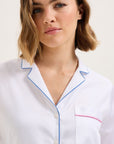 Essentiel Long Pj Set in Blanc