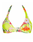 Fleurs Splendeur Triangle Bikini in Splendeur Lime