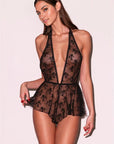 Untie Me Playsuit in Black