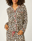 Leopard Flannel Long PJ Set