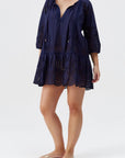 Ashley Kaftan in Navy