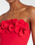 Tess Bandeau One Piece in Cherry