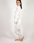 Jolene Hummingbirds Print Long PJ Set
