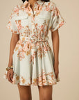 Ezra Short Sleeve Dress in Blue