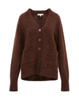 Applene Cardigan in Chocolate Brown
