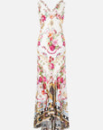 V-Neck Slip Dress in Torero Libertine