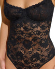 Never Say Never Balconette Bodysuit in Black