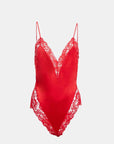 Venus Lace Teddy in Rouge