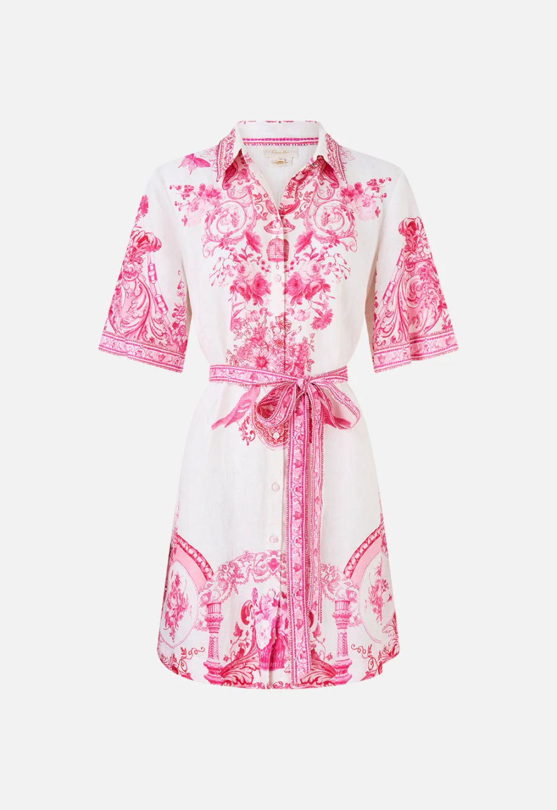 Short Shirt Dress in Livin La Vida Rosa