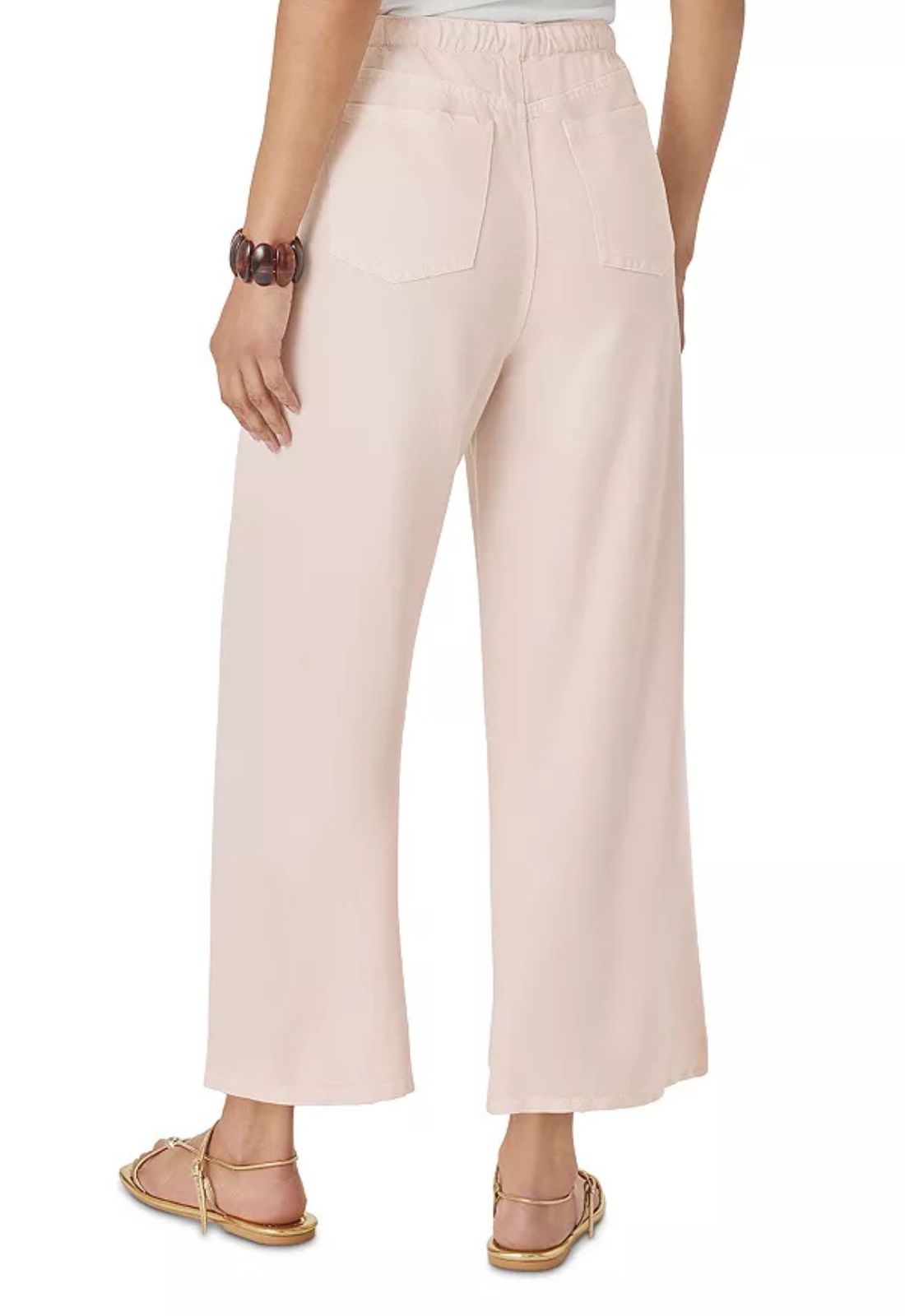 Lounge Denim Cropped Pant in Rose Petal