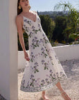 Anya Midi Dress in Ivory