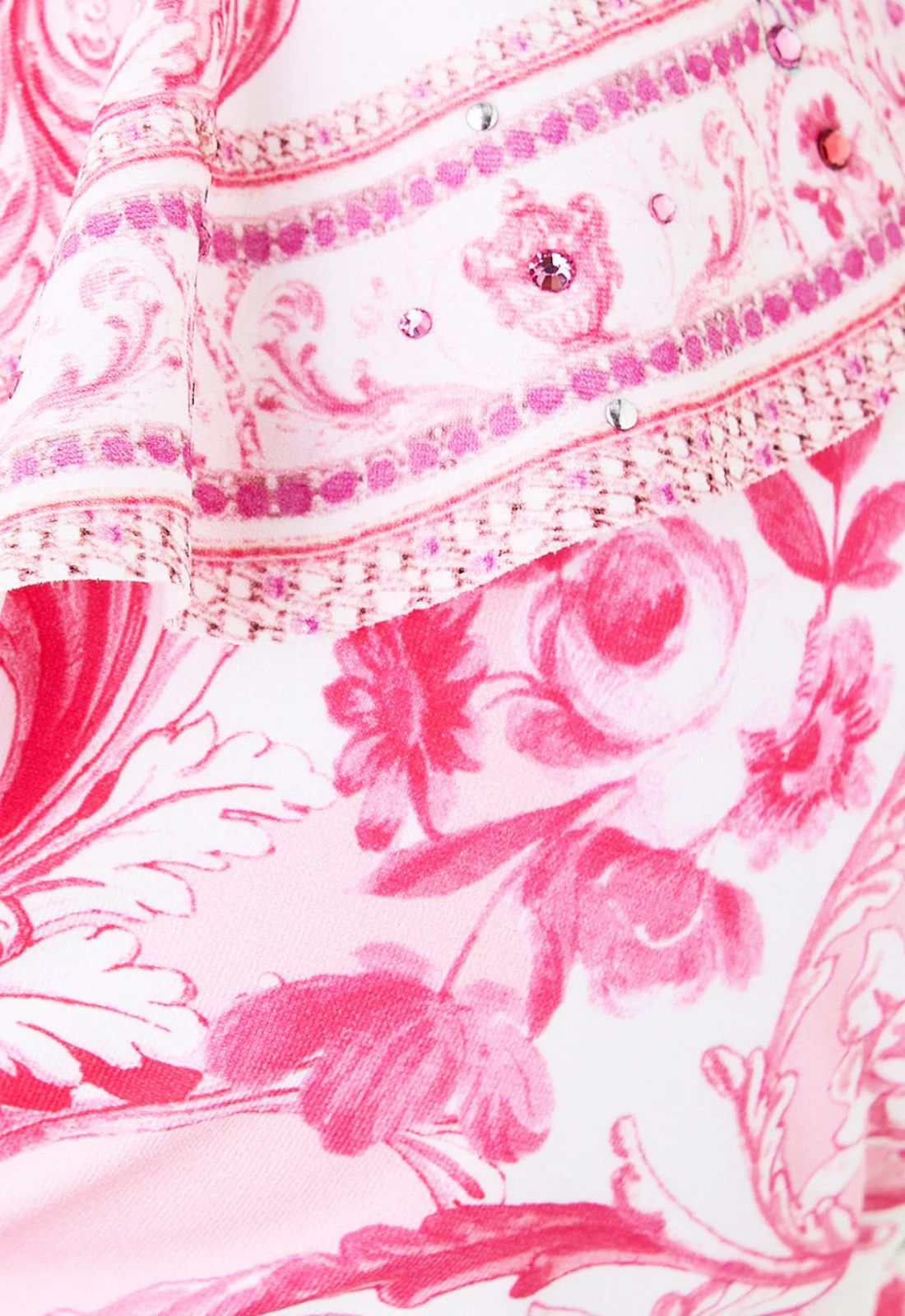 Tie Front Tri  Bikini in Livin La Vida Rosa