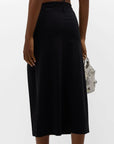Tess Long Straight Skirt in Black