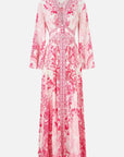 Kimono Sleeve Dress in Livin La Vida Rosa