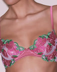 Strawberry Embroidery Demi Bra