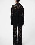 Sans Faff London Lace Oversized Dress Shirt in Black