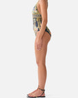 High Tri One-Piece Swimsuit in Palace Zoology