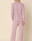 Holiday Stripe Pima Knit Long-Sleeved Pajama Set