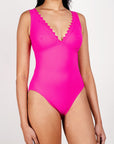 Ines V-Neck One-Piece in Primrose