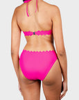 Ines Halter Monokini with Ties & Clasp in Primrose