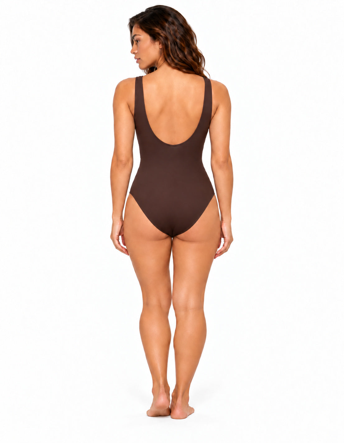 Karla Colletto 209-570 in Chocolate: studio model back