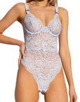 Lace Flounce Bodysuit