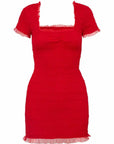 Esca Dress in Crimson Red