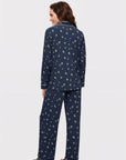 Gisele Printed Long PJ Set in Woodland Pine