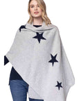 Cashmere Star Intarsia Wrap